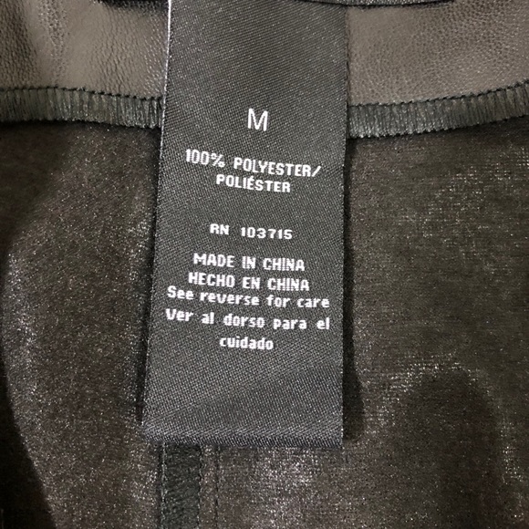 NWT Zac & Rachel Faux leather pleat leggings - Picture 8 of 11